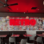 Custom 3D letter sign with red illuminated letters for restaurant signage Australia
