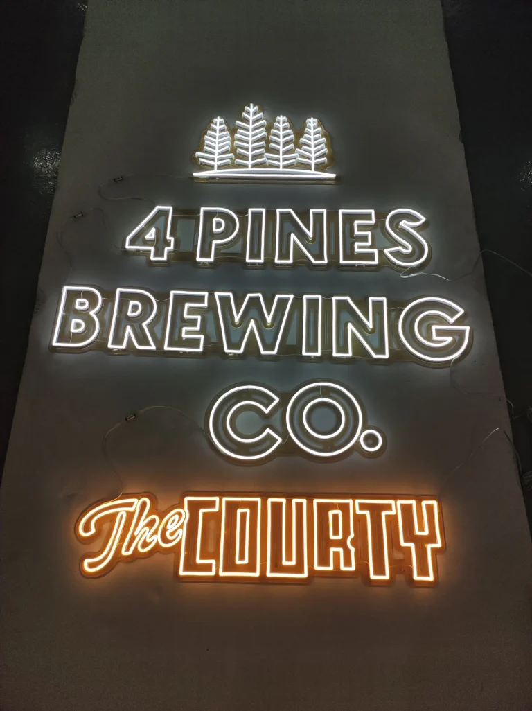 4 Pines Brewpub Manly Custom Brewery Neon Signs