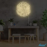 Dream Chaser Premium LED neon sign glowing vibrant and colourful in Australia