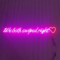 Love Heart LED neon sign glowing vibrant red with romantic vibe in Australia