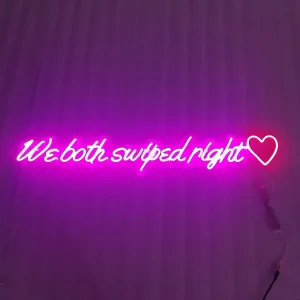 Love Heart LED neon sign glowing vibrant red with romantic vibe in Australia