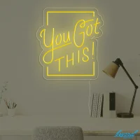 You Got This LED neon sign glowing vibrant pink with inspiring vibe in Australia