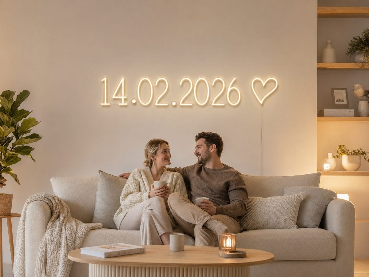 Custom wedding date neon sign keepsake Australia 2026 home decor