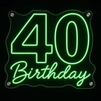 40th Birthday Neon Sign LED neon sign Australia