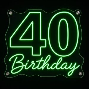 40th Birthday Neon Sign LED neon sign Australia