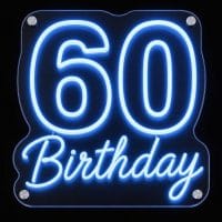 60th Birthday Neon Sign LED neon sign Australia