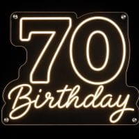 70th Birthday Neon Sign LED neon sign Australia