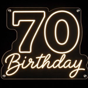 70th Birthday Neon Sign LED neon sign Australia