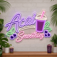 Acai Smoothies Neon Sign - LED Neon Sign