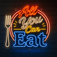 All You Can Eat Neon Sign - LED Neon Sign