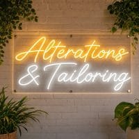 Alterations & Tailoring Neon Sign