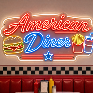 American Diner Neon Sign - LED Neon Sign