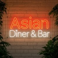 Asian Diner & Bar Neon Sign
