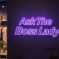 Ask The Boss Lady Neon Sign - Australian LED Neon Sign