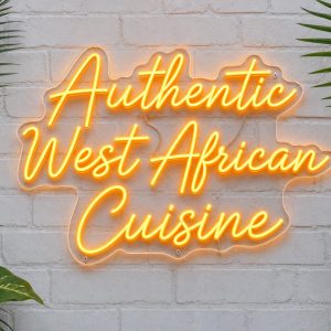 Authentic West African Cuisine LED Neon Sign Australia