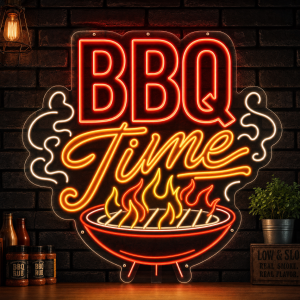 BBQ Time Neon Sign - LED Neon Sign