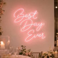 Best Day Ever wedding neon sign custom LED neon light for wedding backdrop Sydney Australia
