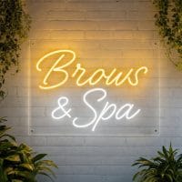 Brows & Spa Neon Sign