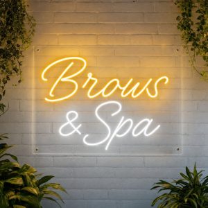 Brows & Spa Neon Sign
