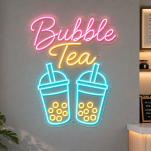 Bubble Tea Neon Sign - LED neon sign for bubble tea shops
