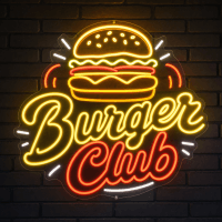 Burger Club Neon Sign - LED Neon Sign