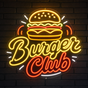 Burger Club Neon Sign - LED Neon Sign