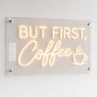 But First Coffee neon sign custom LED neon light for cafe coffee shop Sydney Australia