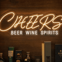 Cheers Beer Wine Spirits Neon Sign - LED Neon Sign