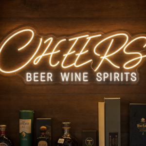 Cheers Beer Wine Spirits Neon Sign - LED Neon Sign