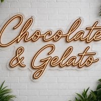 Chocolate and Gelato LED Neon Sign Australia