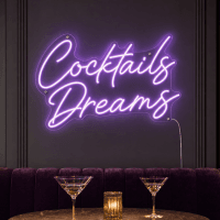 Cocktails and Dreams Neon Sign
