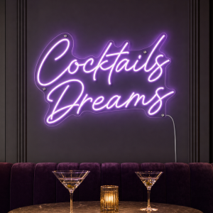 Cocktails and Dreams Neon Sign