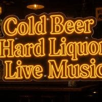 Cold Beer Hard Liquor Live Music LED Neon Sign Australia