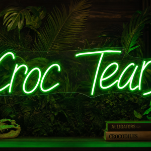 Croc Tears Neon Sign - Australian LED Neon Sign