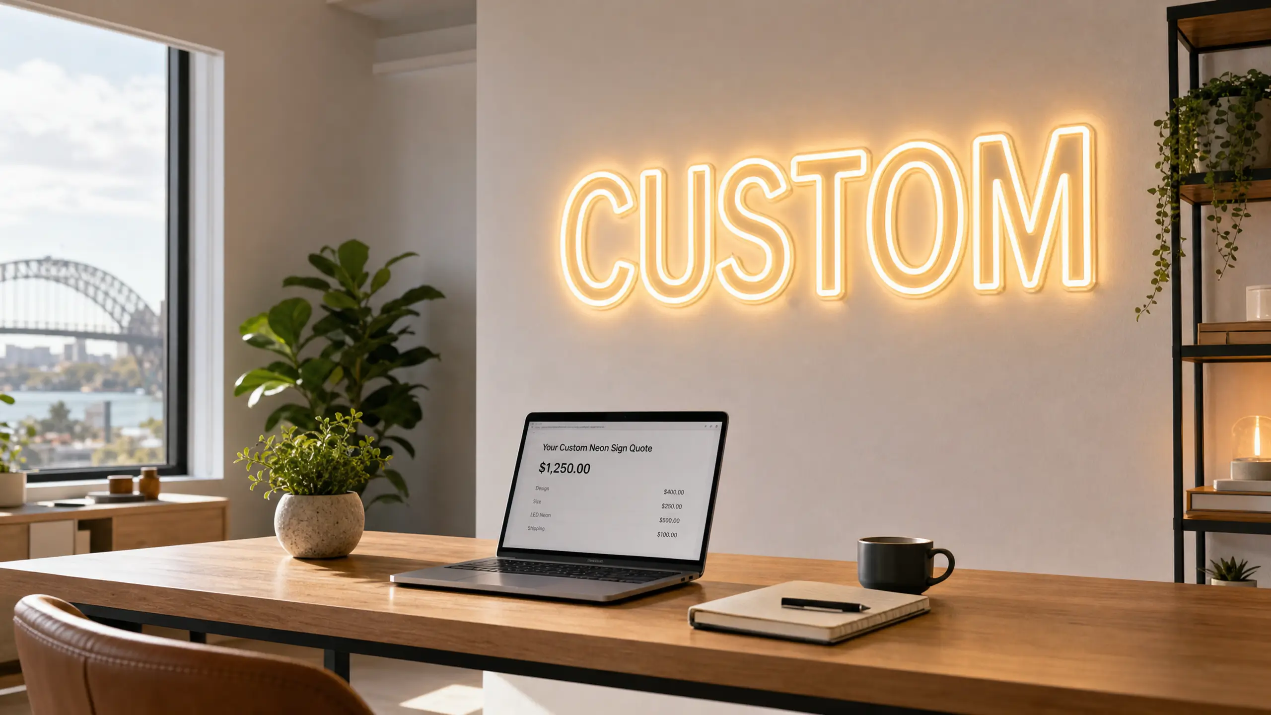 Custom neon sign cost Australia 2026 price guide