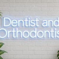 Dentist and Orthodontist LED Neon Sign Australia