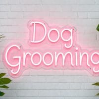 Dog Grooming LED Neon Sign Australia