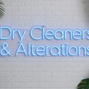 Dry Cleaners and Alterations LED Neon Sign Australia