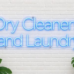 Dry Cleaners and Laundry LED Neon Sign Australia