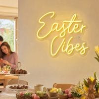 Easter Vibes Neon Sign Australia custom LED sign for Easter party and celebrations