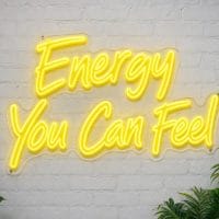Energy You Can Feel LED Neon Sign Australia