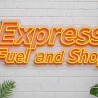 Express fuel and shop LED Neon Sign Australia