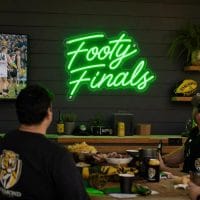 Footy Finals Neon Sign Australia custom LED sign for AFL NRL grand final party