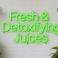 Fresh & Detoxifying Juices LED Neon Sign Australia