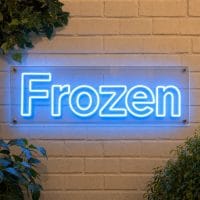 Frozen Neon Sign