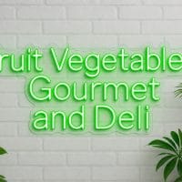 Fruit Vegetables Gourmet and Deli LED Neon Sign Australia