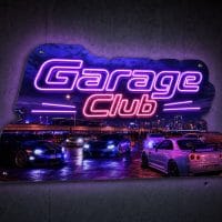 Garage Club LED Neon Sign