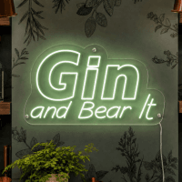 Gin and Bear It Neon Sign
