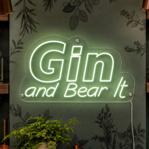 Gin and Bear It Neon Sign
