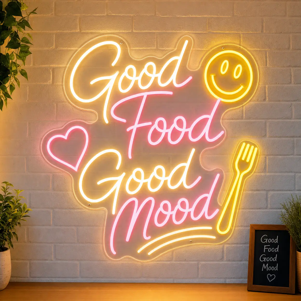 Good Food Good Mood Neon Sign - LED Neon Sign